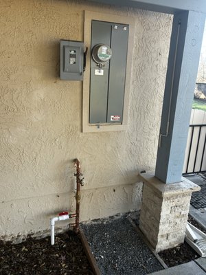 Panel Upgrade - Windsor - Replaced an aging Challenger 200A panel with a new Eaton 225A solar-ready meter main. The existing panel was outdated and lacked the bus capacity needed to support a future solar installation. New panel was properly sized, load calculated, and installed to code with PG&E coordination for reconnect. Located in Windsor, CA. Panel Upgrade - Windsor - Replaced an aging Challenger 200A panel with a new Eaton 225A solar-ready meter main. The existing panel was outdated and lacked the bus capacity needed to support a future solar installation. New panel was properly sized, load calculated, and installed to code with PG&E coordination for reconnect. Located in Windsor, CA.