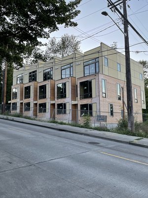 Commercial exterior project. - Golden Quality Builds completed this project in March 2020 with New Hardie Panel siding, cedar lap siding and windows installation. Commercial exterior project. - Golden Quality Builds completed this project in March 2020 with New Hardie Panel siding, cedar lap siding and windows installation.