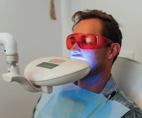LED Teeth Whitening - Illuminate your smile and uncover a more confident and beautiful you!

LED teeth whitening at Desert Beauty & Tans in St. George is the newest technology for whitening your teeth safely and effectively. The LED light enables the peroxide to break down and get behind the enamel which whitens the teeth.  This revolutionary technology can lighten teeth 2 to 8 shades in as little as 20 minutes.   

 One 20-30 minute whitening treatment with the LED System is equivalent to a week of at home bleaching. Not only do my customers get results but they don't have to take all the added time and effort that other bleaching methods take.
