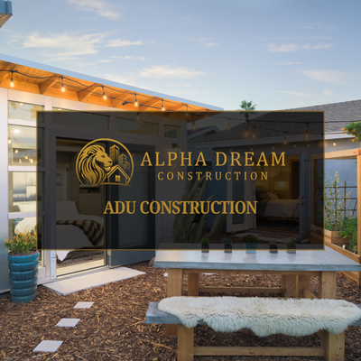 Build a Custom ADU - Add valuable living space with professional ADU construction from Alpha Dream Construction. Whether you need a guest suite, rental unit, or flexible space, a thoughtfully planned ADU can make better use of your property. Contact us today to begin your ADU project. Build a Custom ADU - Add valuable living space with professional ADU construction from Alpha Dream Construction. Whether you need a guest suite, rental unit, or flexible space, a thoughtfully planned ADU can make better use of your property. Contact us today to begin your ADU project.