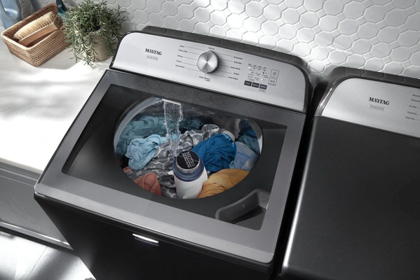 Washing Machine - A washing machine is a necessity if you are busy and/or have a large family. Nobody has  time to go through the time and hassle of  using a laundromat. Unfortunately, the new styles of washers are both overly complicated and most consumers were never taught how to use them. I don't recommend  high efficiency machines. Due to the way they wash and how the HE detergent works, you cannot wash large items like bathroom rugs, pillows, comforters, and large blankets because they are too big to "tumble", which is how that detergent works. Also, most consumers see that oversized tub and think it's so you can put more clothes in there. Nope. It's to allow for room the clothes need to again "tumble" so the detergent can work by getting pushed through the fabric, not 'scrubbed" like an agitator style. Since they can't do what an agitator style does, why use them? Whirlpool does have a hybrid machine with a removable agitator. I think that's a great idea but have not heard pros or cons about it.
As you can see from the pictures, you have a few types to choose from. Top load HE, Top load with agitator, Front load HE, Combo washer/dryer, and what looks like a stacked unit but is all one machine called a "laundry center". Stacked units look nice and take less floor space but they are harder to work on because you have to remove the dryer to get to them. Also, one man operations like mine...., I can't remove the dryer, so I don't work on them. Installing laundry machines in a cubby may look nice, but again, they are a nightmare to work on. The water lines, drain hose, and dryer vent are not long enough to just slide them out usually. it will cost you more in labor when repair time comes around if you have stacked or cubby installed machines. Combo units are popular in Europe but most technicians here have little to no experience and won't work on them, plus it's very time consuming to disassemble to diagnose or replace parts. Again, it will cost you more in labor come repair time. Laundry centers are fairly easy unless somehow stuffed into a closet. If I need to get to the back and access the water lines, drain, plug,, or dryer vent, again extra labor. Sticking with the standard, side by side, non electronic, agitator washer and matching simple timer run dry is you best bet for cost to purchase, time to diagnose, and cost of parts.