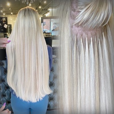 Keratin Fusion Extensions transformation - 💥Have you ever wondered how Fusion strands are attached to the hair?
Pre-bonded extensions are so named because of the pre-tipped keratin bond at the top of each bunch of hair strands. The extensions are applied using a controlled heat applicator tool or an ultrasonic applicator thong.
The heat delivered to the tool starts with quick friction of the tip and is transferred to the bond by helping to soften the keratin bond so that it molds to the natural hair and mimics its molecular structure. This creates a seamless match that is nearly invisible to the naked eye.
Be sure to see an experienced extension technician to ensure that your extensions are applied correctly. More often than not, this method is applied incorrectly, causing the method to develop a bad reputation.
These extensions last from 3 to 5 months.
Keratin Pre-Bonded Hair Extension Pros and Cons.
Pros
💫The keratin bond is safe for your hair.
💫They allow for versatile styling possibilities.
💫They are totally natural-looking and seamless.
💫They do not require maintenance by your stylist for the duration of the style.
Cons
❌The installation time is long (3-6 hours).
❌The use of excessive oil or conditioner can result in slippage of the strands
We offer different methods of extensions as well as wigs and toppers for more advanced hair loss solutions.
You can learn more about which type of hair extensions are best for fine hair at
https://www.zoyag.com/post/thinhairextensions Keratin Fusion Extensions transformation - 💥Have you ever wondered how Fusion strands are attached to the hair?
Pre-bonded extensions are so named because of the pre-tipped keratin bond at the top of each bunch of hair strands. The extensions are applied using a controlled heat applicator tool or an ultrasonic applicator thong.
The heat delivered to the tool starts with quick friction of the tip and is transferred to the bond by helping to soften the keratin bond so that it molds to the natural hair and mimics its molecular structure. This creates a seamless match that is nearly invisible to the naked eye.
Be sure to see an experienced extension technician to ensure that your extensions are applied correctly. More often than not, this method is applied incorrectly, causing the method to develop a bad reputation.
These extensions last from 3 to 5 months.
Keratin Pre-Bonded Hair Extension Pros and Cons.
Pros
💫The keratin bond is safe for your hair.
💫They allow for versatile styling possibilities.
💫They are totally natural-looking and seamless.
💫They do not require maintenance by your stylist for the duration of the style.
Cons
❌The installation time is long (3-6 hours).
❌The use of excessive oil or conditioner can result in slippage of the strands
We offer different methods of extensions as well as wigs and toppers for more advanced hair loss solutions.
You can learn more about which type of hair extensions are best for fine hair at
https://www.zoyag.com/post/thinhairextensions