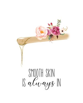 Waxing - a beauty treatment in which hair is removed from someone's body by covering it in a thin layer of warm wax that is then pulled off.