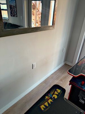 Vacation Home Remodel - Remodel Job in St Augustine. Added outlets for a remodel vacation home. And added a Switch and Light for closet under stairs.