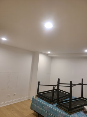 basement - Finished basement with new outlets and lights.