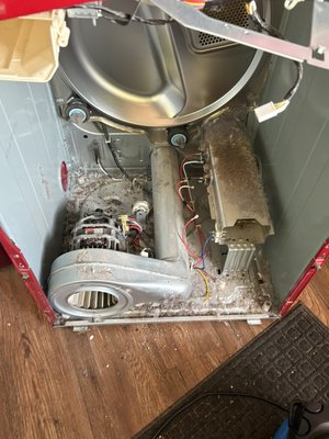 Dryer Thermal Cut off Replacement and cleaning. - Customers dryer was not heating. Was able to diagnose and fix the dryer same day. This job cost 300$ flat. Cleaning,Labor and parts cost included. A dryer cleaning only is a flat rate of 99$ Dryer Thermal Cut off Replacement and cleaning. - Customers dryer was not heating. Was able to diagnose and fix the dryer same day. This job cost 300$ flat. Cleaning,Labor and parts cost included. A dryer cleaning only is a flat rate of 99$