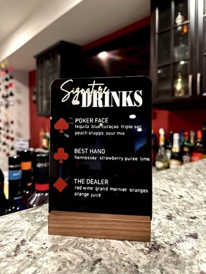 Acrylic Signs - Some examples of our acrylic signs. We can customize them to your events theme or business. Please get in contact with us to place your order! Acrylic Signs - Some examples of our acrylic signs. We can customize them to your events theme or business. Please get in contact with us to place your order!