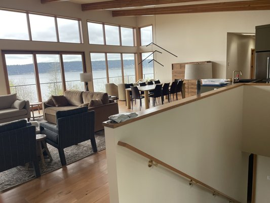 New construction in Gardiner area - New custom home. Big window wall with open concept floor plan.