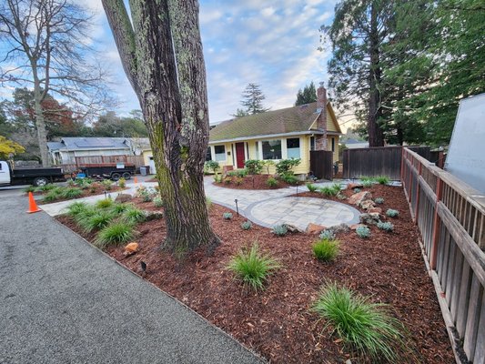 Fantastic Fircrest Front Yard - This big beautiful front yard on Fircrest road in Sebastopol was a Zenful Gardens design we were contracted to bring into completion. 

Ther