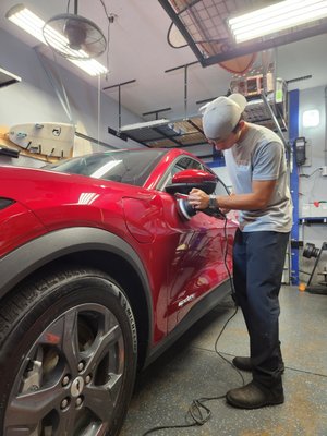 Paint Correction - Transform your car’s appearance with our professional Paint Correction service! Say goodbye to swirls, scratches, and dull paint—hello to a flawless, mirror-like shine. 🚗✨
Our meticulous process restores your vehicle’s original beauty while enhancing its value and protecting your investment. Not only will your car look stunning, but our service also prepares it for long-lasting protection like Ceramic Coating.
Don’t wait to give your car the care it deserves! Schedule your Paint Correction today and drive a head-turning vehicle that shines like new. 💎📅 Book now and experience the difference! Paint Correction - Transform your car’s appearance with our professional Paint Correction service! Say goodbye to swirls, scratches, and dull paint—hello to a flawless, mirror-like shine. 🚗✨
Our meticulous process restores your vehicle’s original beauty while enhancing its value and protecting your investment. Not only will your car look stunning, but our service also prepares it for long-lasting protection like Ceramic Coating.
Don’t wait to give your car the care it deserves! Schedule your Paint Correction today and drive a head-turning vehicle that shines like new. 💎📅 Book now and experience the difference!