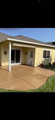 Tear out replace colored patio - This was a tear out replace