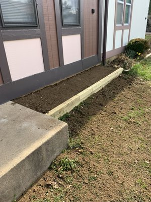 Reviving garden bed  - This garden bed wasn’t maintained and was overgrown with weed grass and shrubs The owner wanted to revive the garden bed and make it look new so I removed the grass the shrubs and weed and added fresh topsoil. The front garden bed was full of gravel and was an eyesore The owner had me remove the gravel and replace it with topsoil so they can plant small flowers and other plants  Reviving garden bed  - This garden bed wasn’t maintained and was overgrown with weed grass and shrubs The owner wanted to revive the garden bed and make it look new so I removed the grass the shrubs and weed and added fresh topsoil. The front garden bed was full of gravel and was an eyesore The owner had me remove the gravel and replace it with topsoil so they can plant small flowers and other plants 