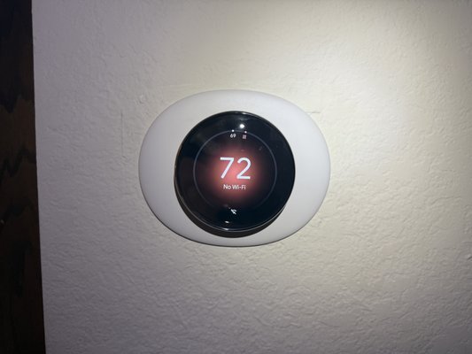 Nest thermostat upgrade Nest Pro - This project involves upgrading an existing thermostat to the latest generation of the Nest Thermostat, installed by a certified Nest Pro. The upgrade will enhance home energy efficiency through advanced features like remote control via smartphone, voice activation, and smart scheduling. The Nest Pro will ensure seamless installation, calibration, and integration with your HVAC system, optimizing temperature control and reducing energy consumption. The new thermostat also offers user-friendly interface options, energy reports, and compatibility with other smart home devices. Nest thermostat upgrade Nest Pro - This project involves upgrading an existing thermostat to the latest generation of the Nest Thermostat, installed by a certified Nest Pro. The upgrade will enhance home energy efficiency through advanced features like remote control via smartphone, voice activation, and smart scheduling. The Nest Pro will ensure seamless installation, calibration, and integration with your HVAC system, optimizing temperature control and reducing energy consumption. The new thermostat also offers user-friendly interface options, energy reports, and compatibility with other smart home devices.