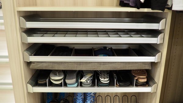Accessories! - Truly a beautifully organized walk in closet!