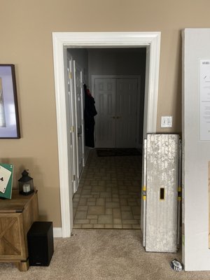 Custom finish sliding barn door - Bi fold door to Barn door! Custom finish sliding barn door - Bi fold door to Barn door!