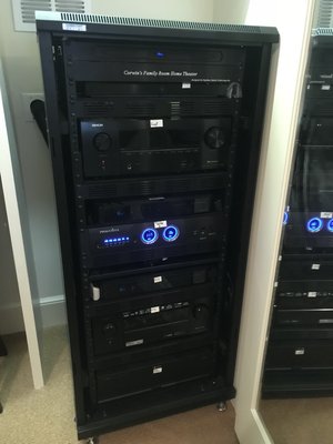 AV and Network Distribution Rooms - We can help you find the perfect Distribution location for your Audio, Video, Network and Surveillance System.  
We offer from a Wall Mounted Rack, to a Rolling Rack or a Rotating and Slide Rack System. Call us today to schedule a consultation.