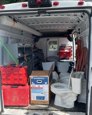 Replacement of 5 toilets - Our customer upgraded their 5 toilets in their building. Replacement of 5 toilets - Our customer upgraded their 5 toilets in their building.