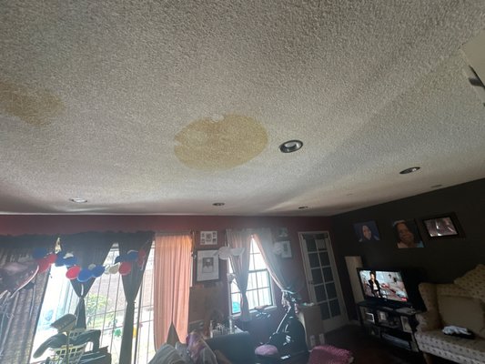Water Damage & Mold Prevention – Long Beach - Customer noticed a ceiling stain caused by a hidden leak. Moisture had already started spreading inside the structure, creating a high risk of mold growth.

We performed a full inspection, set up containment to protect the home, and safely removed all affected materials. During the process, elevated moisture levels were detected in structural wood, so professional drying equipment was installed to eliminate hidden moisture and prevent mold before it starts.

Every step was done in a controlled and safe environment — from air filtration to full cleanup. The area is now clean, dry, and ready for reconstruction.

If you notice water stains or suspect hidden moisture — don’t wait. The sooner it’s handled, the less damage (and cost) you’ll have.