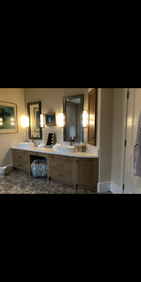 Vanity Remodel - Vanities Designed fabricated installed and Paint