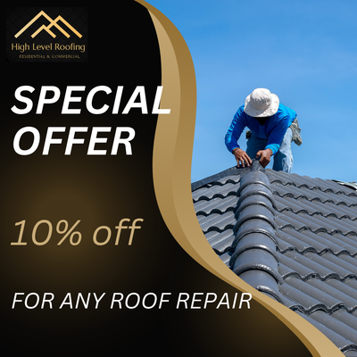 10% OFF ANY ROOF REPAIR - "Take advantage of our limited-time offer: 10% off roof repairs! Our experienced team provides top-quality service to ensure your roof is in perfect condition. Don't miss out on this fantastic deal! 10% OFF ANY ROOF REPAIR - "Take advantage of our limited-time offer: 10% off roof repairs! Our experienced team provides top-quality service to ensure your roof is in perfect condition. Don't miss out on this fantastic deal!