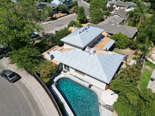 GAF New Shingle Installment - New GAF shingles in 'Aged Chestnut' installation completed by our Certified Master Elite roofing professionals! This roof is safe and ready before the winter ahead!