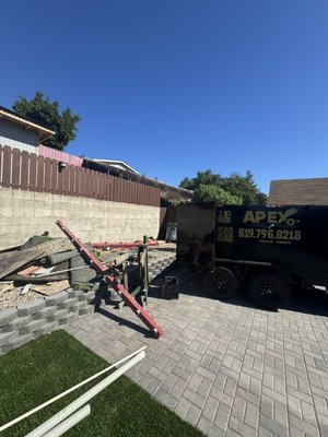 Backyard Pick-Up - Apex Junk Solutions arrived on time and ready to work, providing a smooth and professional junk removal experience from start to finish. Our team carefully removed all unwanted debris, including construction materials and miscellaneous items, loading everything efficiently and safely. We took extra care to protect the surrounding area during the process and ensured no materials were left behind. Once the job was complete, the area was thoroughly cleaned and cleared, leaving the space neat, open, and fully usable for the customer. The project was completed promptly, allowing the customer to enjoy a clean and clutter-free area with no hassle.
