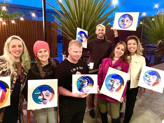 Happy paint night - I teach group classes to beginners with no prior art experience, whether it's a night out with girlfriends, team building or private parties.  I can host group up to 12 in my studio in Nob Hill.