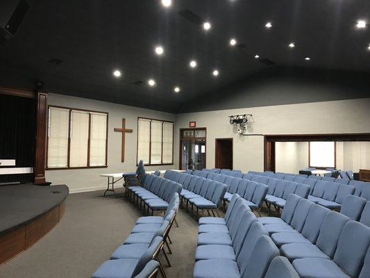 Church Painting - We prepped and painted the interior of the worship center. Church Painting - We prepped and painted the interior of the worship center.