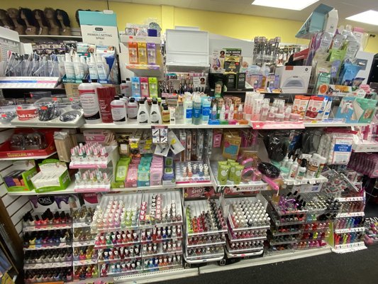 Cosmetics, Nail and Skincare, Jewelry - These are some examples of various cosmetics, nail and skincare and jewelry that we carry.