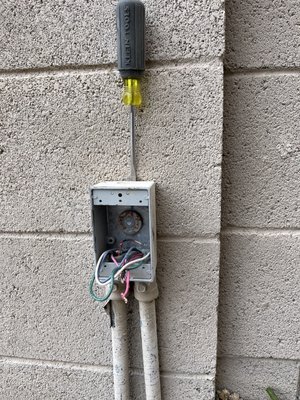 Fix electrical short and run bypass for pool systems - This job was done today, an electrical short on three circuits to pool system, booster pump, filters, and GFCI.
That start for a corroded metal conduit. We trace the electrical short and was corrected to avoid a dangerous situation. Fix electrical short and run bypass for pool systems - This job was done today, an electrical short on three circuits to pool system, booster pump, filters, and GFCI.
That start for a corroded metal conduit. We trace the electrical short and was corrected to avoid a dangerous situation.