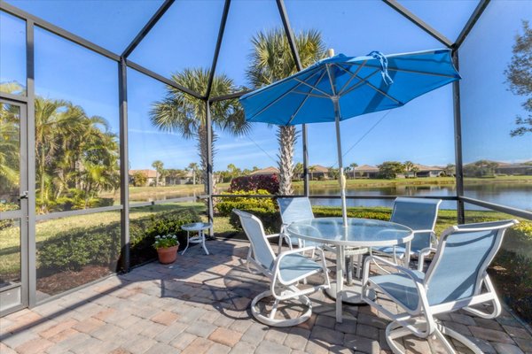 Palmer Ranch Home for Sale in Sandhill Preserve - $543,900 2BR+Den and Florida Room - Welcome to Sandhill Preserve, a sought-after guard-gated community in Palmer Ranch where low-maintenance living meets resort-style amenities. This beautifully maintained Divosta-built residence on a lake view lot, offering an inviting sense of arrival with its brick paver driveway and covered entry. Inside, the open layout features diagonally laid tile throughout the main living areas, crown molding, plantation shutters, and tray ceilings that elevate the space. The open-concept kitchen is designed for both comfort and entertaining, featuring a large center island with bar seating, quartz countertops, a gas cooktop, a decorative backsplash, custom cabinetry with pull-outs, and a corner pantry. The great room flows seamlessly to an enclosed sunroom, creating a natural extension of the living space and leading out to a screen-enclosed paver brick patio overlooking the lake, to enjoy the sun and lake views. The primary suite is privately tucked away and offers a spacious walk-in closet, a well-appointed bath with dual vanities and a walk-in shower. A split floor plan keeps guests comfortable, while the front office, featuring French doors, functions beautifully as a den or optional third bedroom. Additional highlights include an extended garage with storage cabinets, epoxy flooring, new HVAC system, hurricane-rated impact windows, and thoughtful upgrades throughout. Sandhill Preserve residents enjoy a clubhouse, fitness center, resort-style pool and spa, tennis/pickleball courts, walking paths, and a prime Sarasota location close to shopping, dining, and beaches. This home feels welcoming the moment you step inside, and offers exceptional quality and value. Schedule your private showing today. Palmer Ranch Home for Sale in Sandhill Preserve - $543,900 2BR+Den and Florida Room - Welcome to Sandhill Preserve, a sought-after guard-gated community in Palmer Ranch where low-maintenance living meets resort-style amenities. This beautifully maintained Divosta-built residence on a lake view lot, offering an inviting sense of arrival with its brick paver driveway and covered entry. Inside, the open layout features diagonally laid tile throughout the main living areas, crown molding, plantation shutters, and tray ceilings that elevate the space. The open-concept kitchen is designed for both comfort and entertaining, featuring a large center island with bar seating, quartz countertops, a gas cooktop, a decorative backsplash, custom cabinetry with pull-outs, and a corner pantry. The great room flows seamlessly to an enclosed sunroom, creating a natural extension of the living space and leading out to a screen-enclosed paver brick patio overlooking the lake, to enjoy the sun and lake views. The primary suite is privately tucked away and offers a spacious walk-in closet, a well-appointed bath with dual vanities and a walk-in shower. A split floor plan keeps guests comfortable, while the front office, featuring French doors, functions beautifully as a den or optional third bedroom. Additional highlights include an extended garage with storage cabinets, epoxy flooring, new HVAC system, hurricane-rated impact windows, and thoughtful upgrades throughout. Sandhill Preserve residents enjoy a clubhouse, fitness center, resort-style pool and spa, tennis/pickleball courts, walking paths, and a prime Sarasota location close to shopping, dining, and beaches. This home feels welcoming the moment you step inside, and offers exceptional quality and value. Schedule your private showing today.