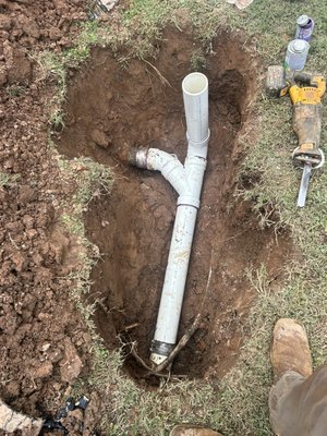 Drip Doctors plumbing projects - These customers sought affordable prices coupled with high-quality work. We excavated and replaced their system with PVC materials, enabling homeowners to enjoy enhanced experiences. For inquiries, please contact us at 336-777-9379 or 336-777-9405.