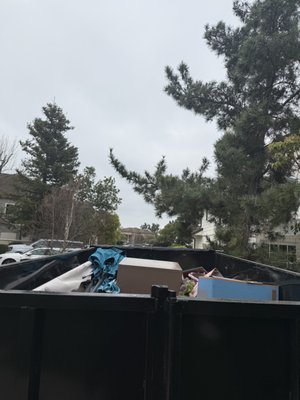 Pre-Sale Declutter & Yard Cleanup - Seller was prepping their home to hit the market and needed some light decluttering inside plus landscape debris hauled away from the yard. Not a huge job — definitely didn't need a full-size roll-off sitting in the driveway scaring off buyers. Our dumpster was the perfect fit. Quick drop-off, they loaded it up, and we took care of the rest. Affordable, low-profile, and one less thing to worry about during a stressful time.
