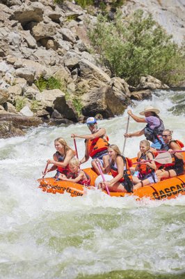 Full-Day Cabarton Trip — North Fork Payette, Class II-III - A full day of Idaho river magic on the Cabarton stretch of the North Fork Payette — mellow Class II-III whitewater, long scenic floats through pine country, and a riverside lunch along the way. Ages 5+ welcome, making this the best full-day rafting trip for families and multi-generation groups. Coming from McCall or Donnelly? This is the closest rafting trip to you, with convenient pickup options in Smiths Ferry right on Hwy 55 — no need to drive to our Horseshoe Bend River Center. Plenty of time to swim, soak in the views, and let our guides share the river's stories. All gear, shuttle, and lunch included.