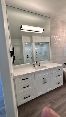 Mirrors - Furnish and Install a variety of mirrors.