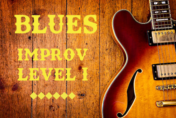 Blues Improvisation Level I Class - The Blues has been the inspiration for nearly every modern musical style from rock to funk to jazz. Learn the fundamentals of this pivotal genre that influenced such players as Jimi Hendrix, B. B. King, Eric Clapton, John Mayer, Stevie Ray Vaughn, Jeff Beck and many, many more.
In Blues Improvisation Level I, students will learn:
- The 12-Bar Blues form
- Classic embellishments to the form to explore more of the original blues sound
- Swing feel, to get the proper bounce necessary to play the music
- 10 fundamental blues licks
- The Pentatonic scale
- And more...
Sign up for the Blues Improv I class and start your improvising journey! Blues Improvisation Level I Class - The Blues has been the inspiration for nearly every modern musical style from rock to funk to jazz. Learn the fundamentals of this pivotal genre that influenced such players as Jimi Hendrix, B. B. King, Eric Clapton, John Mayer, Stevie Ray Vaughn, Jeff Beck and many, many more.
In Blues Improvisation Level I, students will learn:
- The 12-Bar Blues form
- Classic embellishments to the form to explore more of the original blues sound
- Swing feel, to get the proper bounce necessary to play the music
- 10 fundamental blues licks
- The Pentatonic scale
- And more...
Sign up for the Blues Improv I class and start your improvising journey!