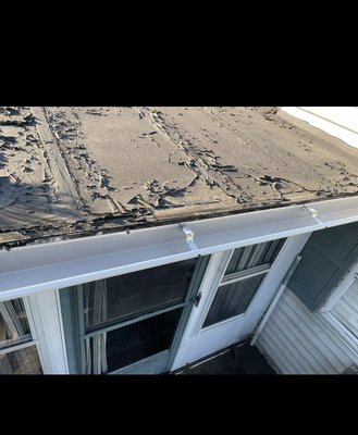 Gutters - Some pictures of a small new gutter installation with new gutter guards