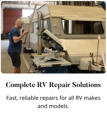 Complete RV Repair Solutions - At Happy Camper RV Repair, we are your trusted mobile RV repair specialists serving West Texas and the Permian Basin. We provide fast, reliable, and professional RV repair services for all makes and models, ensuring your RV is road-ready and safe.

​
