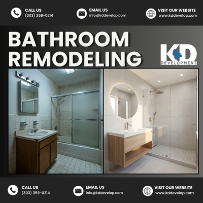 Bathroom Remodel - 🚿 Bathroom Remodeling Services 🚿

We design and build beautiful, functional bathrooms tailored to your style and needs. From full remodels to updates and upgrades, K&D Development delivers quality craftsmanship, modern finishes, and attention to every detail.

Whether you’re refreshing a small guest bath or transforming a primary suite, our team brings your vision to life—on time and done right.
