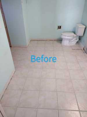 80's bathroom quick renovation - We had a call for help on updating this 80's bathroom to make it more lively and add some spark to it! we took off and removed all the aged scars and years of wear and brought everything back to the modern style we live in now. this customer was very pleased with their new bathroom! we are always pleased to help our customer get what they want!