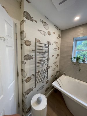 Wallpaper installation in the bathroom - the work deserves your attention Wallpaper installation in the bathroom - the work deserves your attention