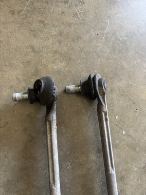 Front sway bar links - 2011 Toyota Prius came in complaints of living while driving I crawled under an found that 2 out of the 4 sway bar links tight boots where torn and or missing and super loose recommended replacement with duralast sway bar links include life time warranty and 12 month 12000 mile warranty on the labor Front sway bar links - 2011 Toyota Prius came in complaints of living while driving I crawled under an found that 2 out of the 4 sway bar links tight boots where torn and or missing and super loose recommended replacement with duralast sway bar links include life time warranty and 12 month 12000 mile warranty on the labor