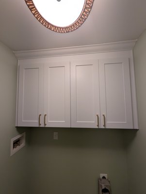 Laundry Room Install - A change to a customers laundry room! New appliances, new cabinets, new look! Laundry Room Install - A change to a customers laundry room! New appliances, new cabinets, new look!