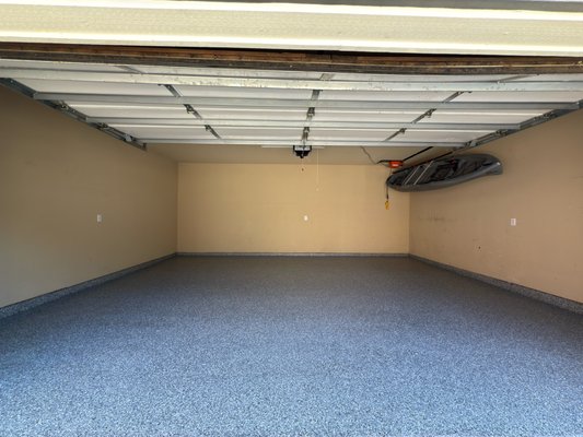 2 1/2 car garage - Check out this Garage Upgrade!
Before vs. After — Full Chip System (WOMBAT) by VistaPro Garage Coatings.
Ready to stop seeing hot tire marks?
Please contact us today for a free estimate!
(214) 995-2217
vistaprocoatings.com