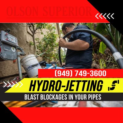 Hydro-Jetting - Welcome to our Hydro Jetting Portfolio, where we showcase our expertise in clearing stubborn clogs and blockages from plumbing systems with precision and power. At Olson Superior Plumbing, we understand the importance of maintaining free-flowing pipes, and our hydro jetting services are designed to keep your plumbing in top condition.

Our Commitment to Hydro Jetting Excellence

Hydro jetting is a highly effective method for removing blockages, scale buildup, and debris from pipes, ensuring they function optimally. Our dedicated team of professionals possesses the essential skills and equipment needed for this task, and we back our services with a Price Match Guarantee.

Price Match Guarantee: Ensuring Fair Pricing

We believe that every homeowner and business owner should have access to top-tier hydro jetting services without overpaying. Our Price Match Guarantee isn't just a promise; it's our commitment to providing fair and competitive pricing for this essential plumbing service.

Why Choose Hydro Jetting?

Hydro jetting offers numerous benefits, including:

Efficient Clog Removal: Hydro jetting uses high-pressure water to dislodge and flush away blockages, ensuring thorough and efficient cleaning of your pipes.

Preventative Maintenance: Regular hydro jetting can help prevent future clogs and blockages by thoroughly cleaning the interior of your plumbing lines.

Environmentally Friendly: Hydro jetting is an environmentally conscious choice, as it doesn't rely on harsh chemicals to clear blockages.

Transparency in Pricing and Results

Inside our Hydro Jetting Portfolio, you'll find real-world examples of how we've helped numerous clients by restoring their plumbing systems to optimal performance. We prioritize transparency in pricing and delivering exceptional results.

Why Choose Olson Superior Plumbing for Hydro Jetting?

Experience: With over 12 years in the plumbing industry and 5 years in general construction, Master Plumber Eric Olson leads a team of highly skilled professionals who excel in hydro jetting.

Customer-Focused Approach: We prioritize our customers' needs, providing friendly service and competitive prices. Your satisfaction is our top priority.

Advanced Technology: Our state-of-the-art hydro jetting equipment allows us to remove even the toughest blockages from your pipes, ensuring a free-flowing plumbing system.

Price Match Guarantee: Our dedication to fair and competitive pricing is reflected in our Price Match Guarantee. We're committed to matching or beating any competitor's price to ensure you receive the best value.

Explore our Hydro Jetting Portfolio to gain insights into our extensive experience, read testimonials, and review case studies that highlight our ability to restore plumbing systems efficiently. We invite you to discover how Olson Superior Plumbing can keep your pipes clean and free-flowing while delivering exceptional service and affordability.

Choose Olson Superior Plumbing as your trusted partner for hydro jetting, and experience the benefits of our Price Match Guarantee. Affordable, reliable hydro jetting is just a click away, and we're here to make it accessible to all.