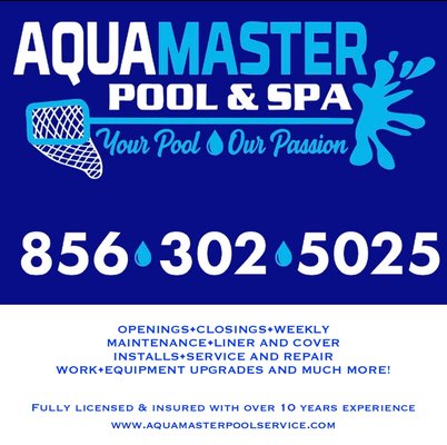 Aqua Master Pool & Spa Work🦠➡️💎 - Offering customizable maintenance packages, liner installation and renovation, equipment maintenance & upgrades, openings & closings, cover installation along with service & repair! Call Aqua Master Pool & Spa today for all your pool needs! Aqua Master Pool & Spa Work🦠➡️💎 - Offering customizable maintenance packages, liner installation and renovation, equipment maintenance & upgrades, openings & closings, cover installation along with service & repair! Call Aqua Master Pool & Spa today for all your pool needs!
