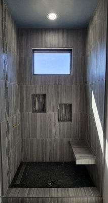 new shower install 2024 - New construction addition