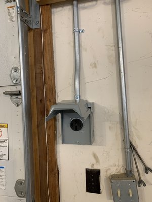 EV Charger Install - New breaker, wiring, raceway, and 50A Level 2 EV charging outlet EV Charger Install - New breaker, wiring, raceway, and 50A Level 2 EV charging outlet