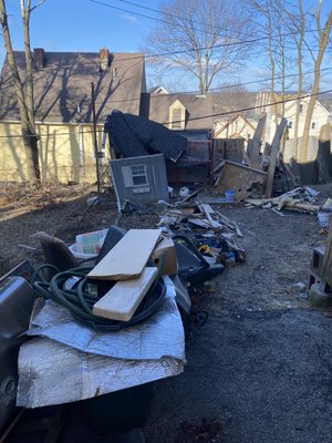 Shed Demolition & Removal - This shed was a tough one but Junk Rhino plowed through it in only a few hours. Shed Demolition & Removal - This shed was a tough one but Junk Rhino plowed through it in only a few hours.