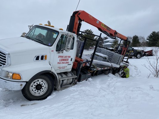 Heavy Tow - The use of specialized tow trucks (wrecker or rotator) designed to move large vehicles such as buses, semi-trucks, RVs, construction equipment, or other heavy machinery. Heavy tow trucks are equipped with powerful winches, booms, and other mechanisms and are operated by licensed professionals. Heavy Tow is used for Towing broken-down or wrecked tractor-trailers. Recovering overturned buses or dump trucks.
Moving large vehicles that are stuck or have slid off the road. Heavy Tow - The use of specialized tow trucks (wrecker or rotator) designed to move large vehicles such as buses, semi-trucks, RVs, construction equipment, or other heavy machinery. Heavy tow trucks are equipped with powerful winches, booms, and other mechanisms and are operated by licensed professionals. Heavy Tow is used for Towing broken-down or wrecked tractor-trailers. Recovering overturned buses or dump trucks.
Moving large vehicles that are stuck or have slid off the road.